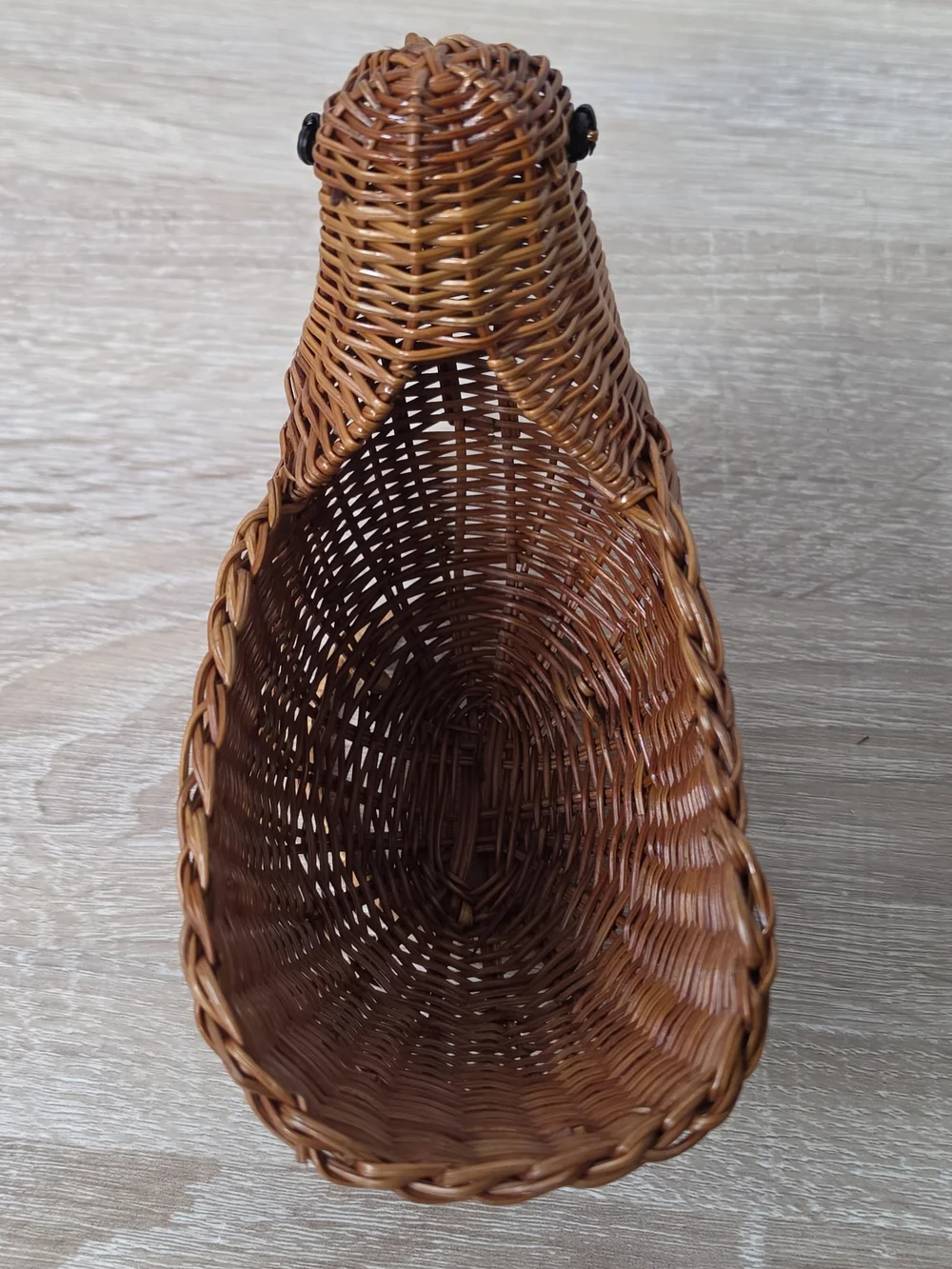 Vintage AVON Small Wicker Chick Woven Rattan Centerpiece Basket Farmhouse Decor